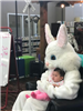 Reading with the Easter Bunny at Hondo Library