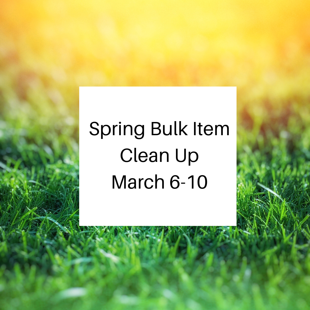 Spring Bulk Item clean up NewsFlash