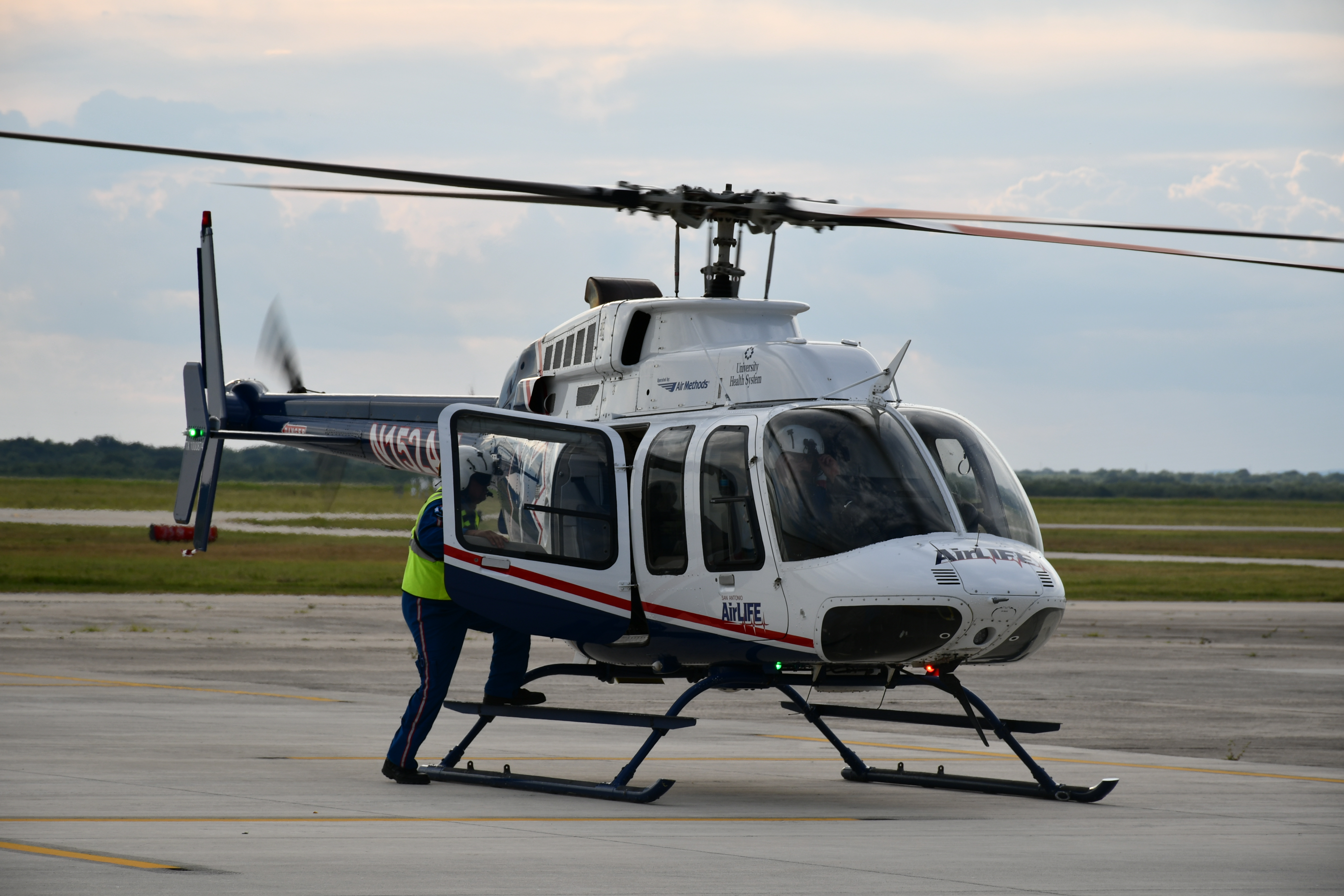 Helicopter at Hondo Airport