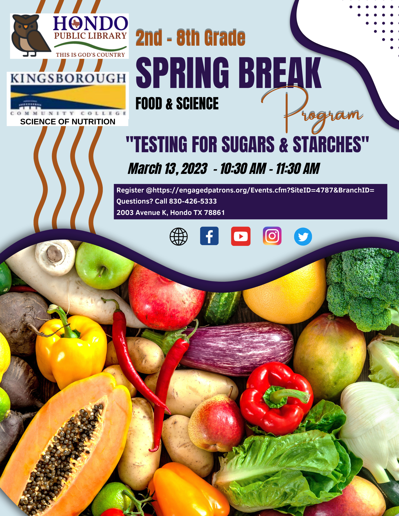 Spring Break Testing for Sugars Starches