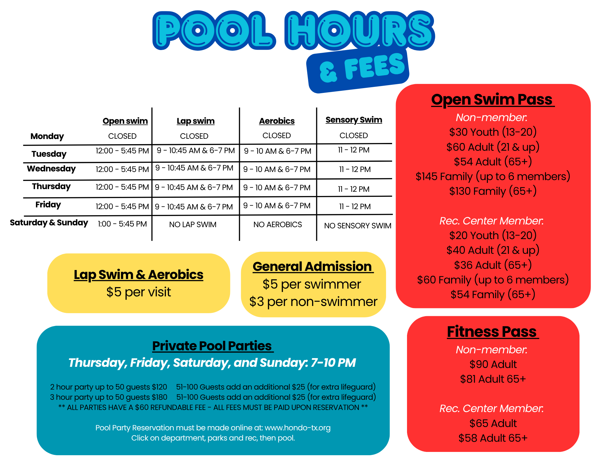 Pool hours and fees (1)