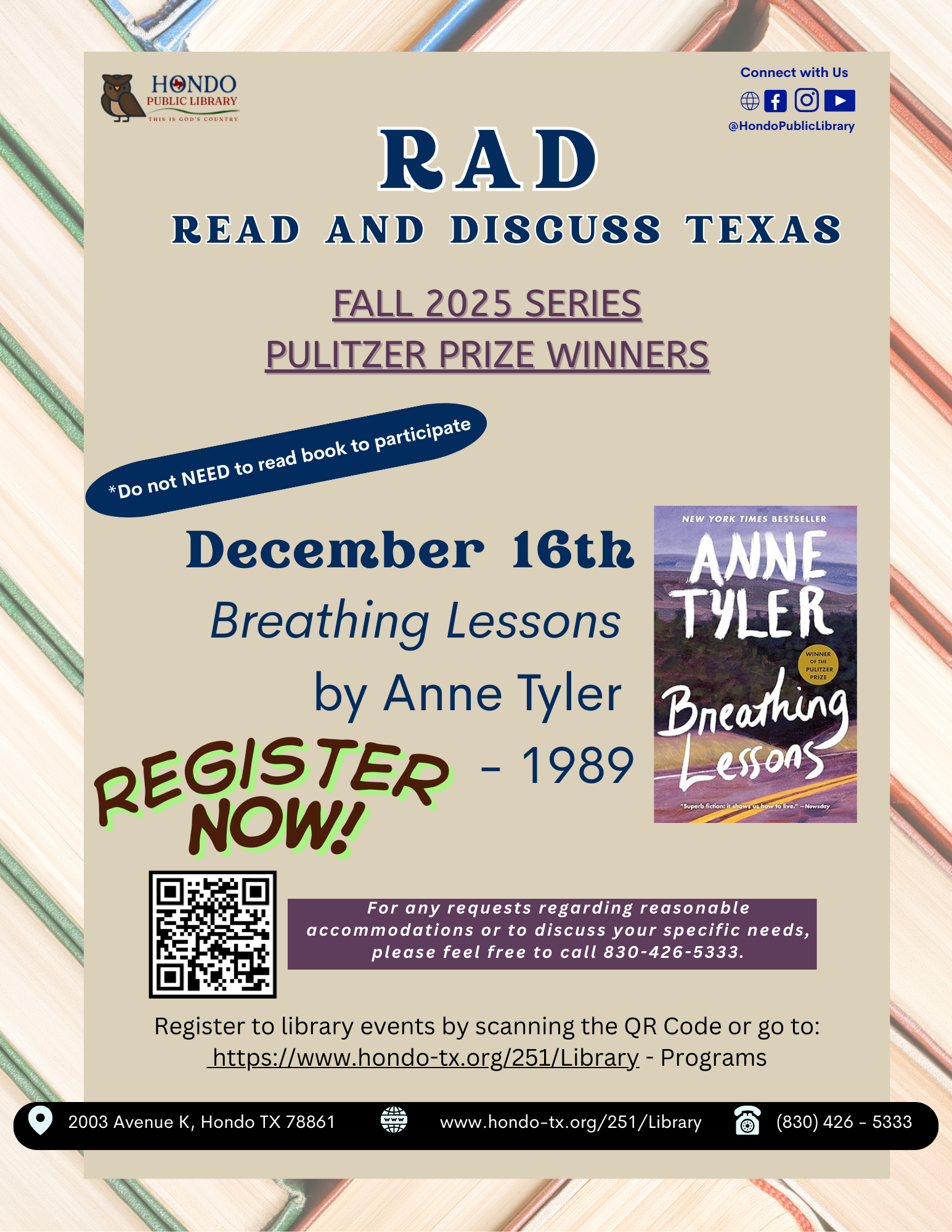 Read and Discuss December 16th 2025 Flyer